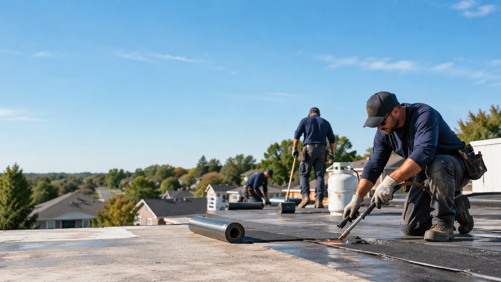 Flat Roof Leak Repair providers in Geff, IL